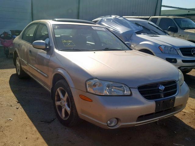 JN1CA31A21T319244 - 2001 NISSAN MAXIMA GXE GOLD photo 1