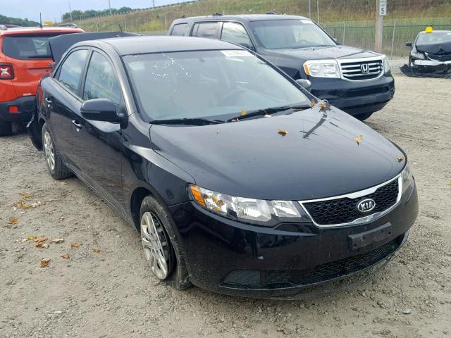 KNAFU4A29C5480033 - 2012 KIA FORTE EX BLACK photo 1