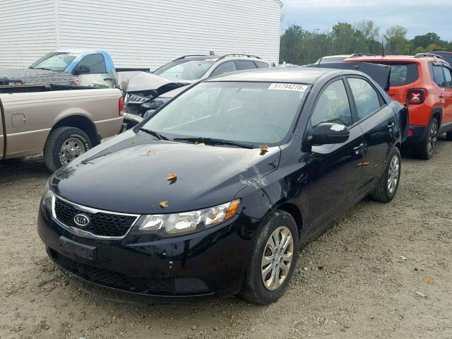 KNAFU4A29C5480033 - 2012 KIA FORTE EX BLACK photo 2