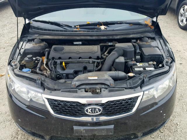 KNAFU4A29C5480033 - 2012 KIA FORTE EX BLACK photo 7