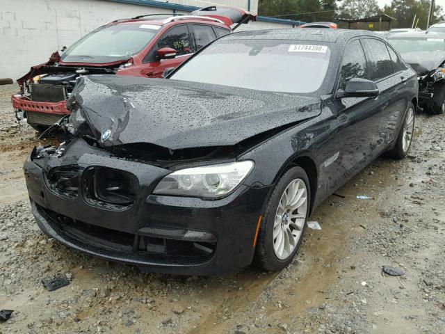 WBAYE4C5XED137995 - 2014 BMW 740 LI BLACK photo 2