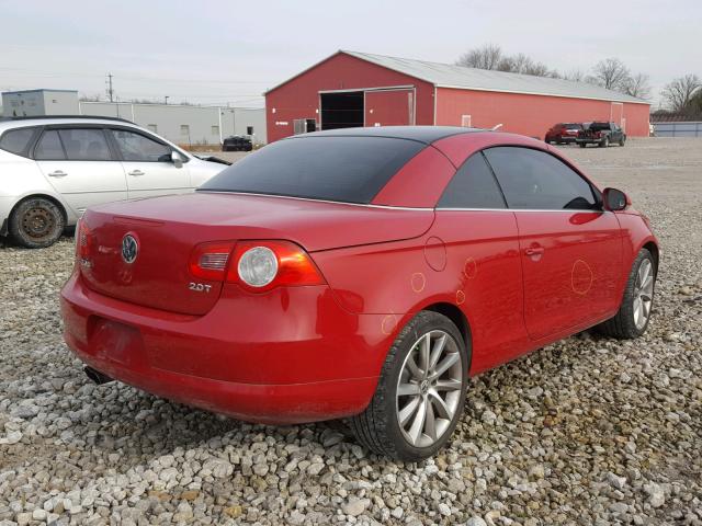 WVWFA71F77V035473 - 2007 VOLKSWAGEN EOS 2.0T L RED photo 4