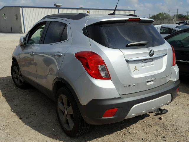 KL4CJASB6EB521874 - 2014 BUICK ENCORE SILVER photo 3