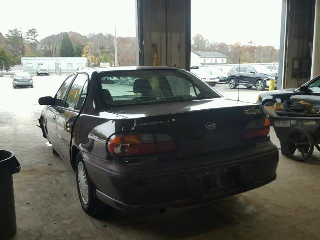1G1NE52J7Y6341309 - 2000 CHEVROLET MALIBU LS ბურგუნდია ფოტო 3