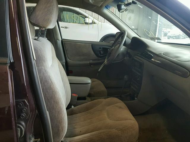 1G1NE52J7Y6341309 - 2000 CHEVROLET MALIBU LS ბურგუნდია ფოტო 5