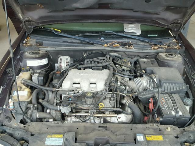 1G1NE52J7Y6341309 - 2000 CHEVROLET MALIBU LS ბურგუნდია ფოტო 7