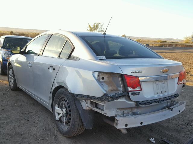 1G1PC5SH0B7230176 - 2011 CHEVROLET CRUZE LS SILVER photo 3