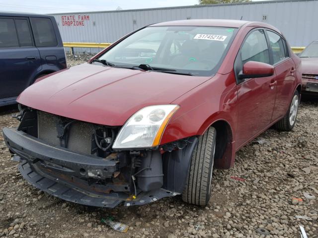 3N1AB61E98L747917 - 2008 NISSAN SENTRA 2.0 BURGUNDY photo 2