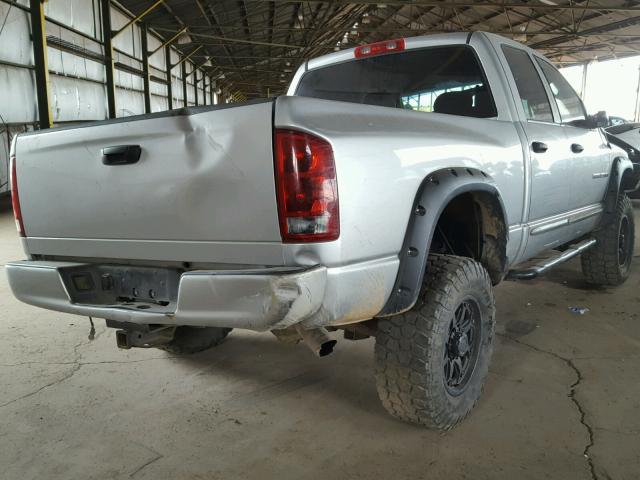 3D7KU28C94G135234 - 2004 DODGE RAM 2500 S SILVER photo 4