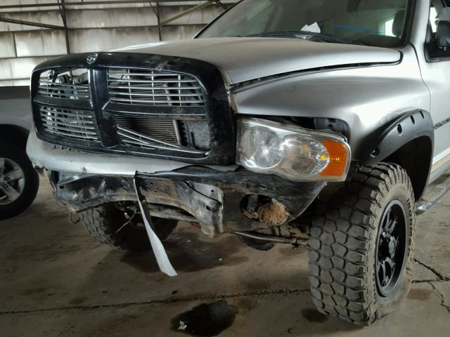 3D7KU28C94G135234 - 2004 DODGE RAM 2500 S SILVER photo 9