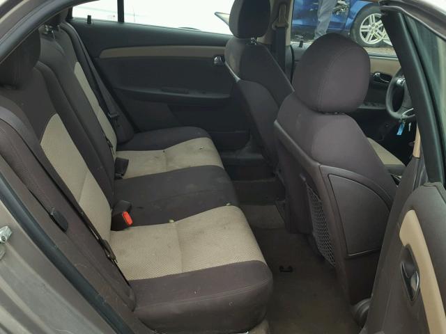 1G1ZG57B38F234657 - 2008 CHEVROLET MALIBU LS TAN photo 6