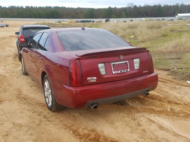 1G6DC67A550149802 - 2005 CADILLAC STS RED photo 3