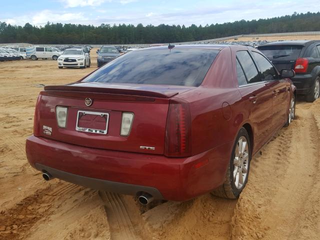 1G6DC67A550149802 - 2005 CADILLAC STS RED photo 4