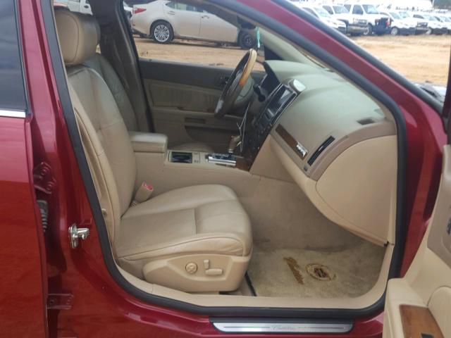 1G6DC67A550149802 - 2005 CADILLAC STS RED photo 5