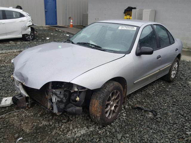 1G1JC524117225571 - 2001 CHEVROLET CAVALIER B SILVER photo 2