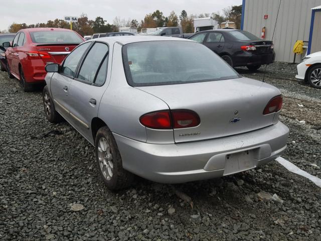 1G1JC524117225571 - 2001 CHEVROLET CAVALIER B SILVER photo 3