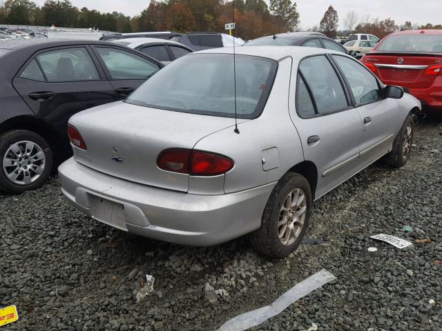 1G1JC524117225571 - 2001 CHEVROLET CAVALIER B SILVER photo 4