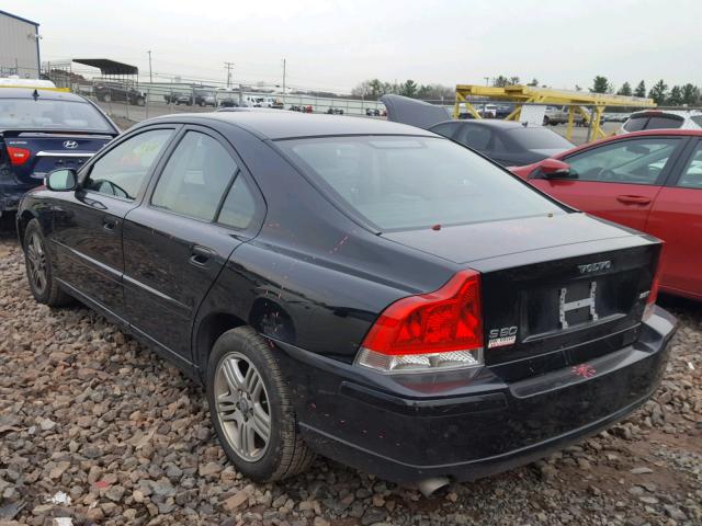 YV1RS592X82699490 - 2008 VOLVO S60 2.5T BLACK photo 3