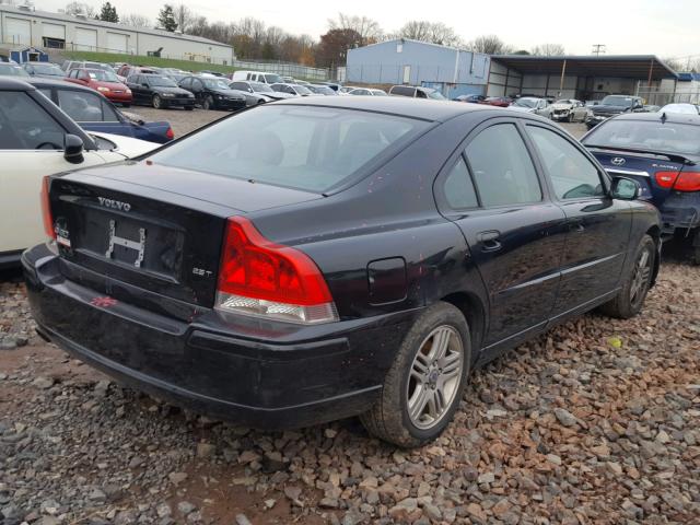 YV1RS592X82699490 - 2008 VOLVO S60 2.5T BLACK photo 4