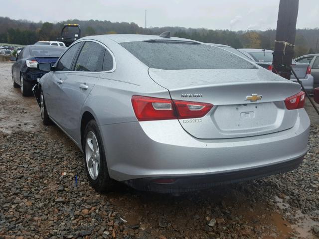 1G1ZB5STXJF164160 - 2018 CHEVROLET MALIBU LS 银色 照片 3