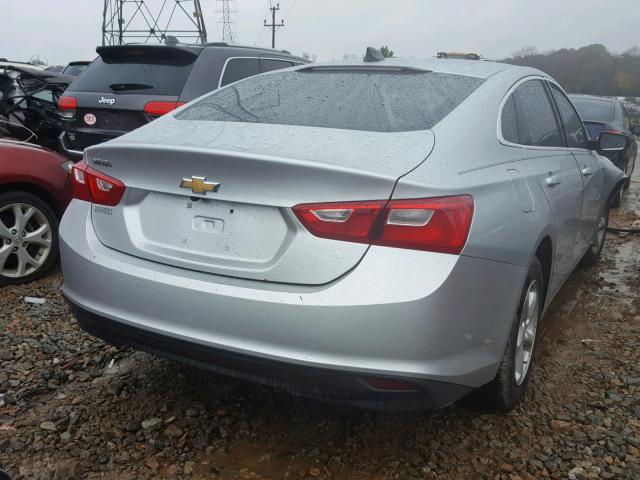 1G1ZB5STXJF164160 - 2018 CHEVROLET MALIBU LS 银色 照片 4