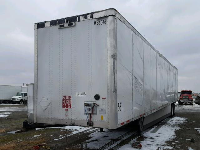 1JJV532D3KL143400 - 2019 WABASH TRAILER WHITE photo 2