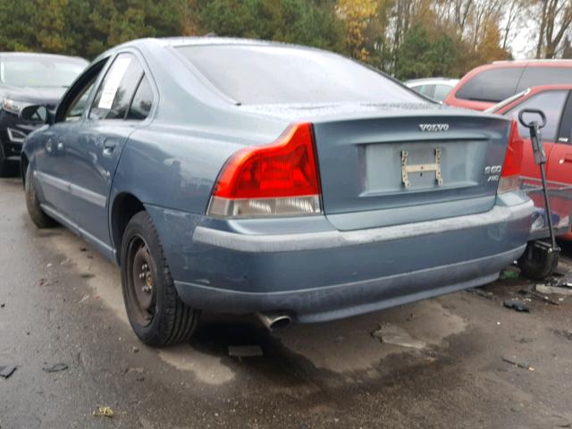 YV1RH59H732271291 - 2003 VOLVO S60 2.5T TEAL photo 3