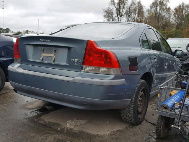 YV1RH59H732271291 - 2003 VOLVO S60 2.5T TEAL photo 4