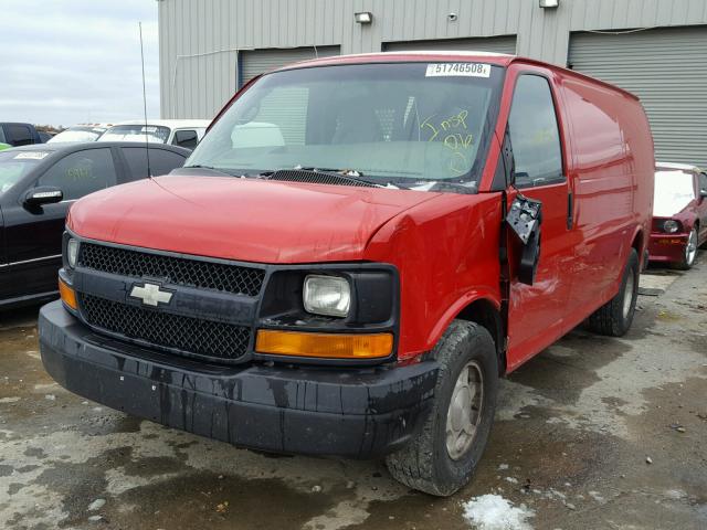 1GCFG15T961255442 - 2006 CHEVROLET EXPRESS G1 RED photo 2