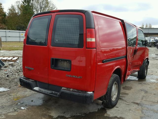 1GCFG15T961255442 - 2006 CHEVROLET EXPRESS G1 RED photo 4