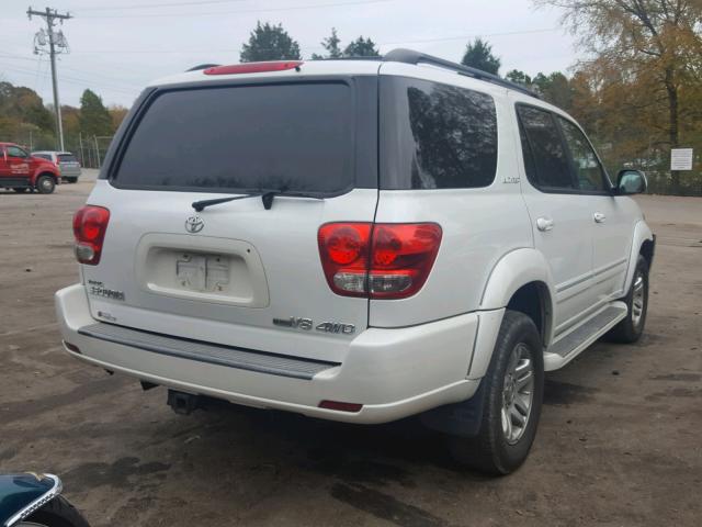 5TDBT48A06S268931 - 2006 TOYOTA SEQUOIA LI WHITE photo 4