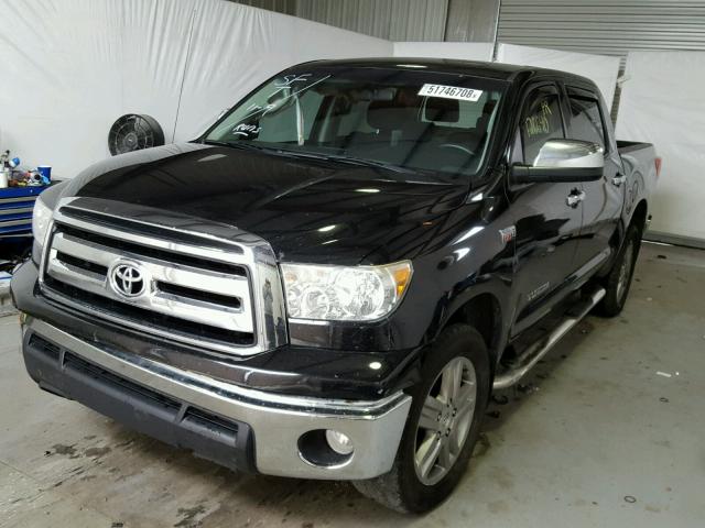 5TFEY5F18CX133225 - 2012 TOYOTA TUNDRA CRE BLACK photo 2