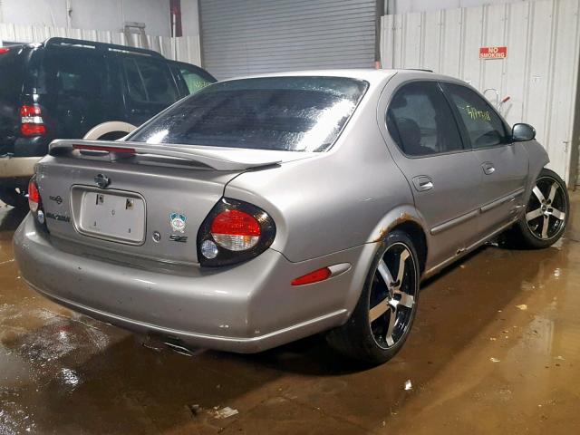 JN1CA31A81T319250 - 2001 NISSAN MAXIMA GXE GRAY photo 4