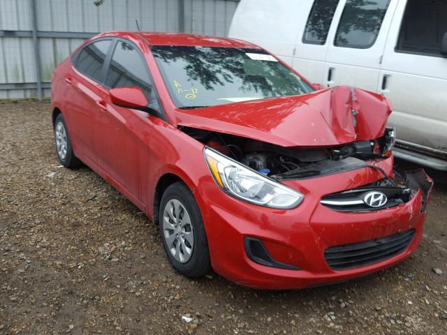 KMHCT4AEXGU123633 - 2016 HYUNDAI ACCENT SE RED photo 1