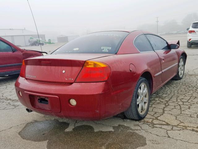 4C3AG52H81E071650 - 2001 CHRYSLER SEBRING LX MAROON photo 4