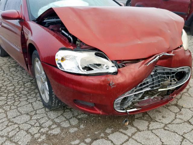 4C3AG52H81E071650 - 2001 CHRYSLER SEBRING LX MAROON photo 9