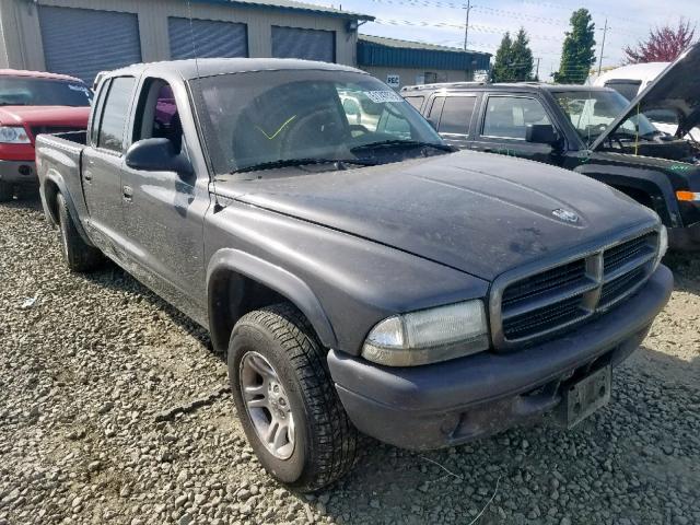 1D7HG38X03S275920 - 2003 DODGE DAKOTA QUA GRAY photo 1