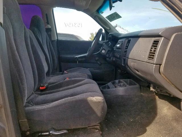 1D7HG38X03S275920 - 2003 DODGE DAKOTA QUA GRAY photo 5