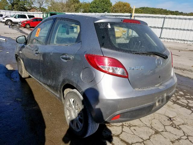 JM1DE1KY0D0163765 - 2013 MAZDA MAZDA2 SILVER photo 3