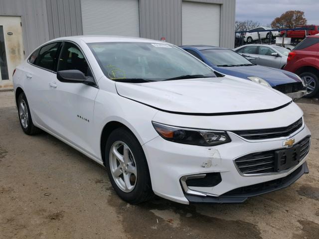 1G1ZB5STXGF259990 - 2016 CHEVROLET MALIBU LS WHITE photo 1