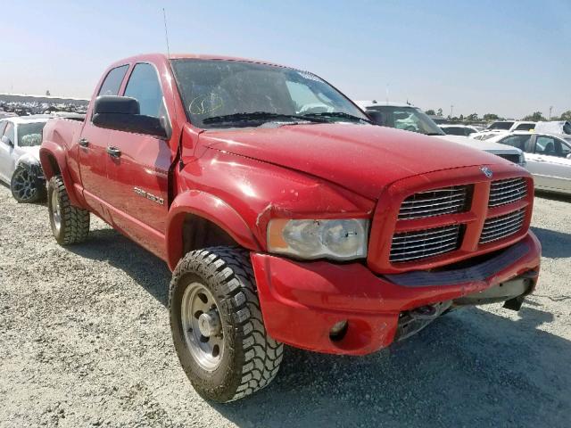 3D3KU28D43G767406 - 2003 DODGE RAM 2500 S Կարմիր լուսանկար 1