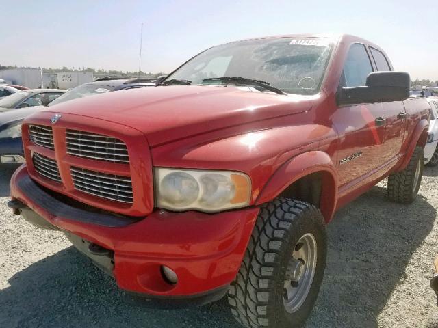 3D3KU28D43G767406 - 2003 DODGE RAM 2500 S Կարմիր լուսանկար 2