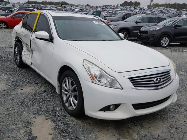 JN1CV6AR2AM251629 - 2010 INFINITI G37 WHITE photo 1