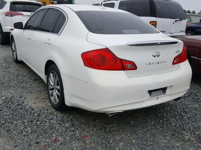 JN1CV6AR2AM251629 - 2010 INFINITI G37 WHITE photo 3