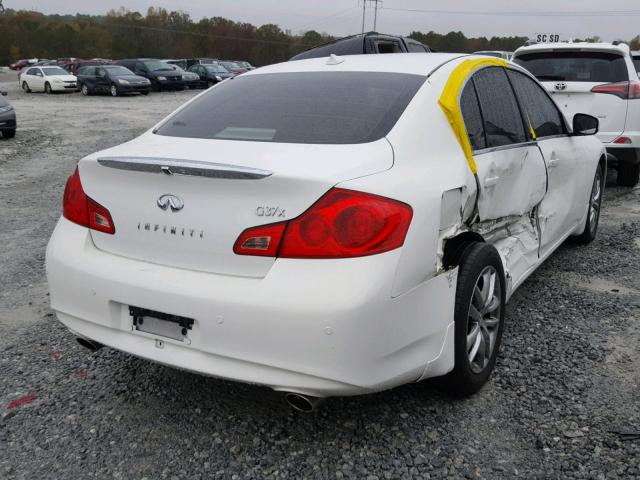 JN1CV6AR2AM251629 - 2010 INFINITI G37 WHITE photo 4