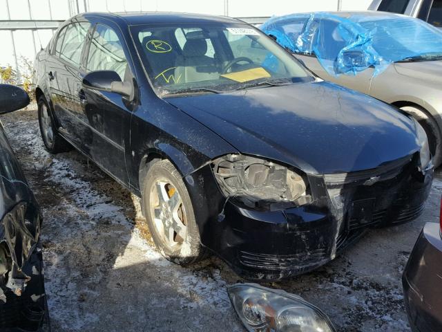 1G1AT55H997216711 - 2009 CHEVROLET COBALT LT BLACK photo 1