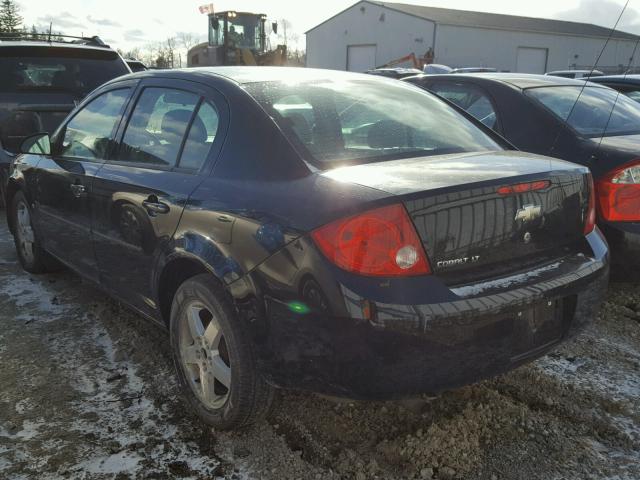 1G1AT55H997216711 - 2009 CHEVROLET COBALT LT BLACK photo 3