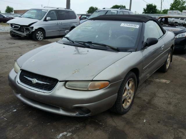 3C3EL55H2XT581057 - 1999 CHRYSLER SEBRING JX GRAY photo 2