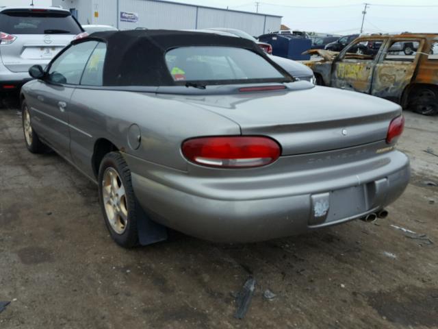 3C3EL55H2XT581057 - 1999 CHRYSLER SEBRING JX GRAY photo 3