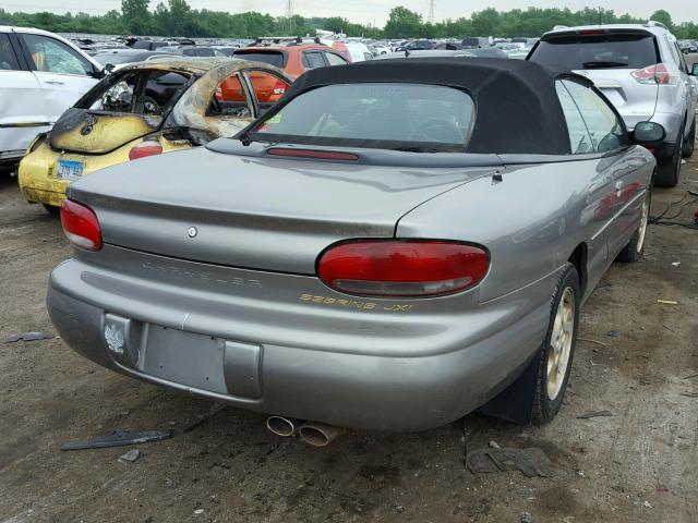 3C3EL55H2XT581057 - 1999 CHRYSLER SEBRING JX GRAY photo 4